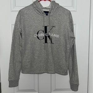 Calvin Klein jeans gray soft hoodie